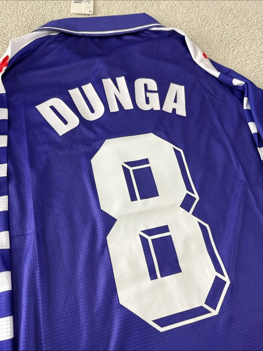 RARE AFC Fiorentina 🇮🇹 #8 Dunga 1998-99 Serie A FILA Long Sleeve Jersey - Picture 9 of 9